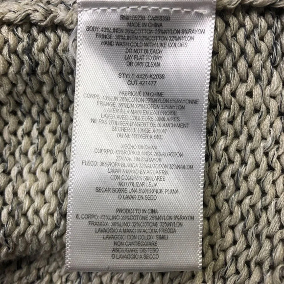 Joie Sona Heathered Gray Fringe Open Cardigan - Picture 8 of 12